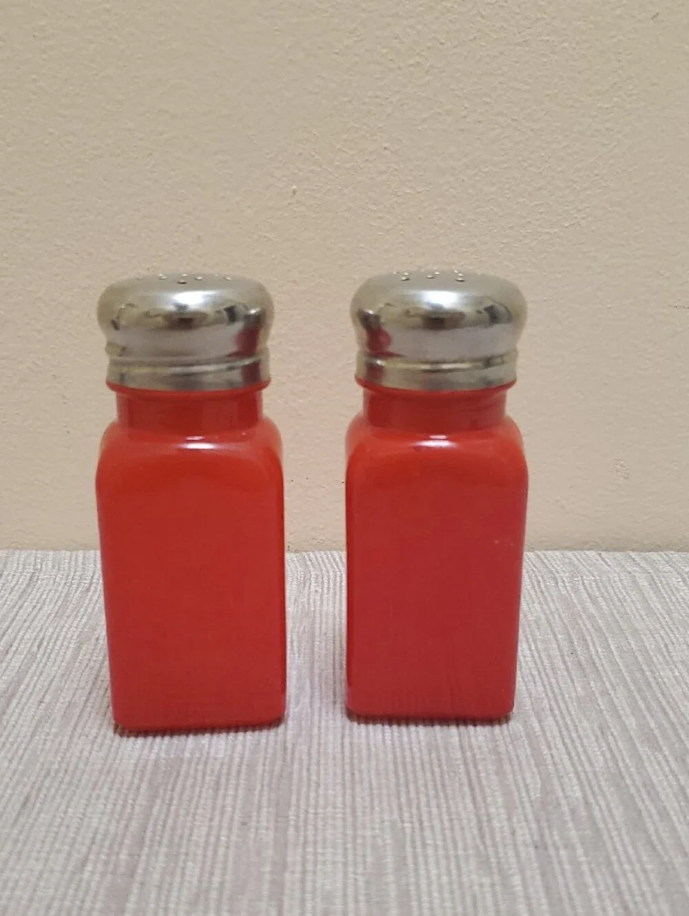 Red Ceramic Salt and Pepper Shaker Set
